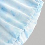 Rückansicht des blauen Fiorella Maxikleids für Mädchen