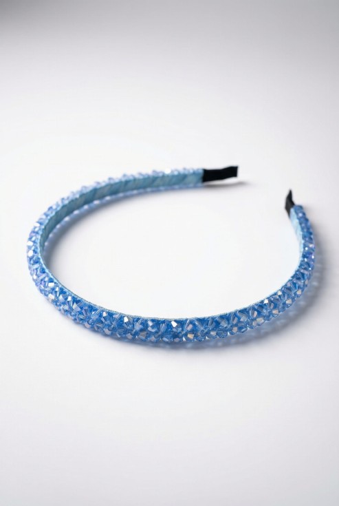 Mädchenstirnband, Kristallstirnband, Stirnband blau, Kinderaccessoires, Stirnband für Mädchen, elegantes Stirnband, Stirnband Österreich, Geschenkidee für Mädchen