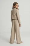 Mädchen-Set Emi Beige Styling, komplettes festliches Outfit Mädchen, elegantes Set Kommunion Firmung, Festmode Beige Kinder