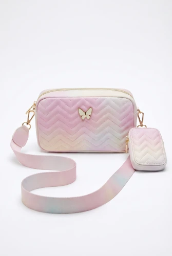 Zauberhafte Mädchen Handtasche Rosa mit Schmetterling – Festliche Tasche für kleine Damen