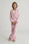 Mädchen Set Emi rosa festlich, eleganter Anzug Firmung, festliche Kinderkleidung Teen, Mädchen-Set Hochzeit, Festmode rosa zoyafashion