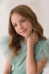 tüllkleid paola mintgrün, frühlingsfest kleid mädchen, festkleid tüll