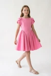 rosa kinderkleid rumi, mädchenkleid hochzeit, elegantes festkleid