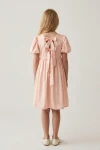 Festliches Kleid Sia in Rosa – Rückenausschnitt mit zwei Schleifen – Rückansicht