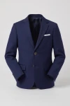 Sakko aus dem Anzug Liam in Marineblau – Produktfoto ohne Model, Vorderansicht